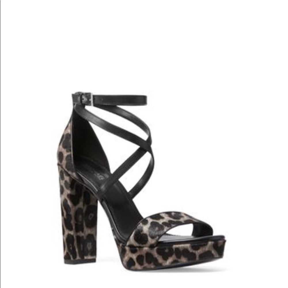 MICHAEL KORS CHARLIZE PLATAFORMA CHEETAH HAIRCALF SIZE 8